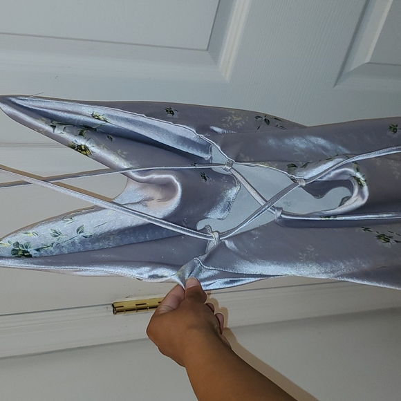 ASOS Silver Floral Gown - Picture 6 of 8